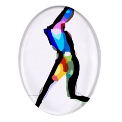 Abstract Art Sport Women Tennis  Shirt Abstract Art Sport Women Tennis  Shirt15 Oval Glass Fridge Magnet (4 Pack) by EnriqueJohnson