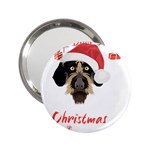 German Wirehaired Pointer T- Shirt German Wirehaired Pointer Merry Christmas T- Shirt (1) 2.25  Handbag Mirrors Front