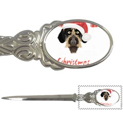 German Wirehaired Pointer T- Shirt German Wirehaired Pointer Merry Christmas T- Shirt (1) Letter Opener by ZUXUMI