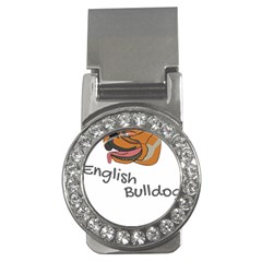 Bulldog T- Shirt Dog Face T- Shirt Money Clips (cz)  by JamesGoode