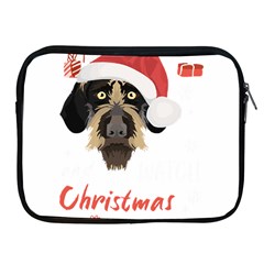 German Wirehaired Pointer T- Shirt German Wirehaired Pointer Merry Christmas T- Shirt (1) Apple Ipad 2/3/4 Zipper Cases by ZUXUMI