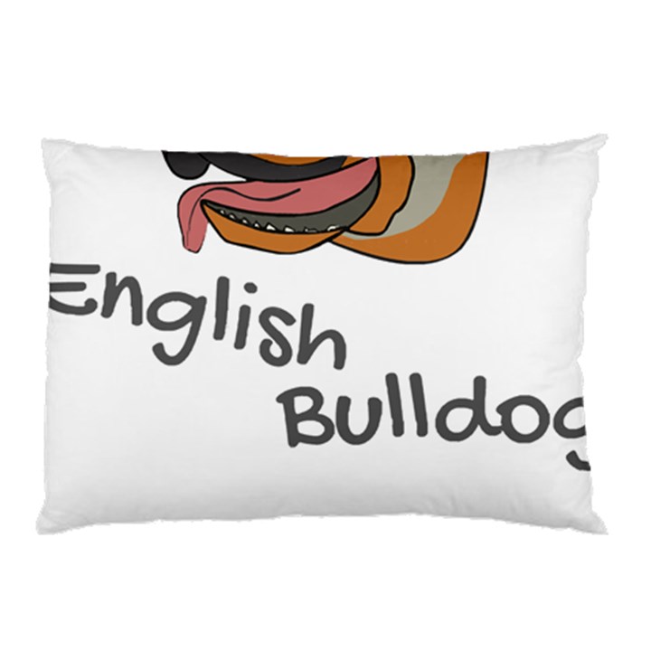 Bulldog T- Shirt Dog Face T- Shirt Pillow Case