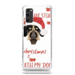 German Wirehaired Pointer T- Shirt German Wirehaired Pointer Merry Christmas T- Shirt (1) Samsung Galaxy S20 6 2 Inch Tpu Uv Case by ZUXUMI