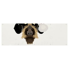 German Wirehaired Pointer T- Shirt German Wirehaired Pointer Merry Christmas T- Shirt (1) Banner And Sign 12  X 4  by ZUXUMI