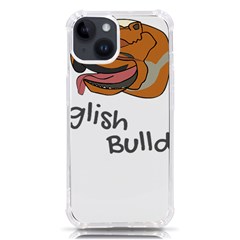 Bulldog T- Shirt Dog Face T- Shirt Iphone 14 Tpu Uv Print Case by JamesGoode