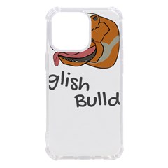 Bulldog T- Shirt Dog Face T- Shirt Iphone 13 Pro Tpu Uv Print Case by JamesGoode