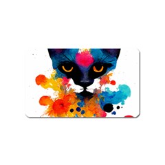 Abstract Cat  Shirt Abstract Cat  16 Magnet (name Card) by EnriqueJohnson