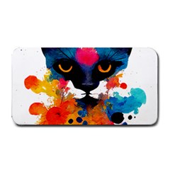 Abstract Cat  Shirt Abstract Cat  16 Medium Bar Mat by EnriqueJohnson