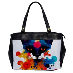 Abstract Cat  Shirt Abstract Cat  16 Oversize Office Handbag by EnriqueJohnson