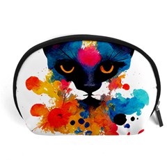 Abstract Cat  Shirt Abstract Cat  16 Accessory Pouch (large) by EnriqueJohnson