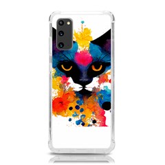 Abstract Cat  Shirt Abstract Cat  16 Samsung Galaxy S20 6 2 Inch Tpu Uv Case by EnriqueJohnson