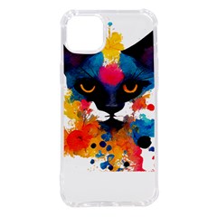 Abstract Cat  Shirt Abstract Cat  16 Iphone 14 Plus Tpu Uv Print Case by EnriqueJohnson