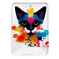 Abstract Cat  Shirt Abstract Cat  16 Rectangular Glass Fridge Magnet (4 Pack) by EnriqueJohnson