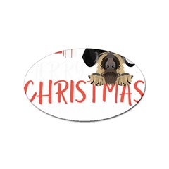 German Wirehaired Pointer T- Shirt German Wirehaired Pointer Merry Christmas T- Shirt (3) Sticker (oval) by ZUXUMI