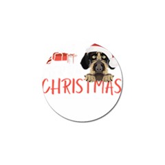 German Wirehaired Pointer T- Shirt German Wirehaired Pointer Merry Christmas T- Shirt (3) Golf Ball Marker (10 Pack) by ZUXUMI