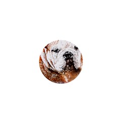 Bulldog T- Shirt English Bulldog Animal Wildlife Forest Nature Discovery Fauna T- Shirt 1  Mini Buttons by JamesGoode