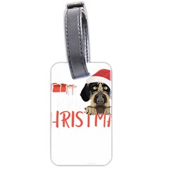 German Wirehaired Pointer T- Shirt German Wirehaired Pointer Merry Christmas T- Shirt (3) Luggage Tag (two Sides) by ZUXUMI