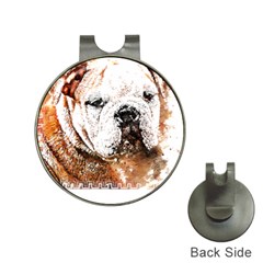 Bulldog T- Shirt English Bulldog Animal Wildlife Forest Nature Discovery Fauna T- Shirt Hat Clips With Golf Markers by JamesGoode