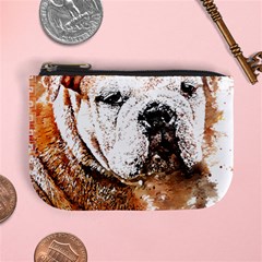 Bulldog T- Shirt English Bulldog Animal Wildlife Forest Nature Discovery Fauna T- Shirt Mini Coin Purse by JamesGoode