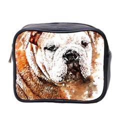 Bulldog T- Shirt English Bulldog Animal Wildlife Forest Nature Discovery Fauna T- Shirt Mini Toiletries Bag (two Sides) by JamesGoode