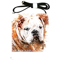 Bulldog T- Shirt English Bulldog Animal Wildlife Forest Nature Discovery Fauna T- Shirt Shoulder Sling Bag by JamesGoode