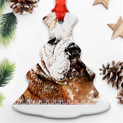 Bulldog T- Shirt English Bulldog Animal Wildlife Forest Nature Discovery Fauna T- Shirt Ornament (christmas Tree) 