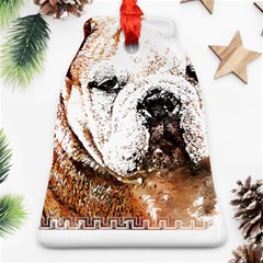 Bulldog T- Shirt English Bulldog Animal Wildlife Forest Nature Discovery Fauna T- Shirt Ornament (bell)