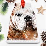 Bulldog T- Shirt English Bulldog Animal Wildlife Forest Nature Discovery Fauna T- Shirt Ornament (Bell) Front