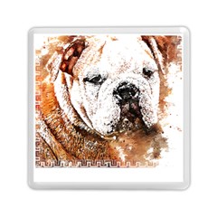 Bulldog T- Shirt English Bulldog Animal Wildlife Forest Nature Discovery Fauna T- Shirt Memory Card Reader (square) by JamesGoode