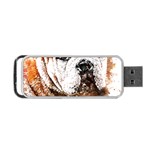 Bulldog T- Shirt English Bulldog Animal Wildlife Forest Nature Discovery Fauna T- Shirt Portable USB Flash (Two Sides) Front