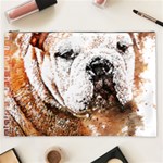 Bulldog T- Shirt English Bulldog Animal Wildlife Forest Nature Discovery Fauna T- Shirt Cosmetic Bag (XXL) Front