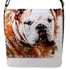 Bulldog T- Shirt English Bulldog Animal Wildlife Forest Nature Discovery Fauna T- Shirt Flap Closure Messenger Bag (s) by JamesGoode