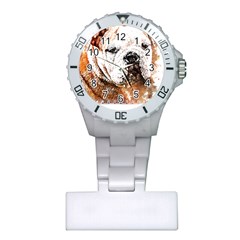 Bulldog T- Shirt English Bulldog Animal Wildlife Forest Nature Discovery Fauna T- Shirt Plastic Nurses Watch by JamesGoode