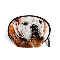 Bulldog T- Shirt English Bulldog Animal Wildlife Forest Nature Discovery Fauna T- Shirt Accessory Pouch (small) by JamesGoode