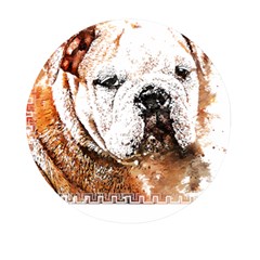 Bulldog T- Shirt English Bulldog Animal Wildlife Forest Nature Discovery Fauna T- Shirt Mini Round Pill Box by JamesGoode