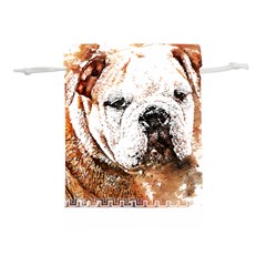 Bulldog T- Shirt English Bulldog Animal Wildlife Forest Nature Discovery Fauna T- Shirt Lightweight Drawstring Pouch (s) by JamesGoode