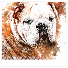 Bulldog T- Shirt English Bulldog Animal Wildlife Forest Nature Discovery Fauna T- Shirt Lightweight Scarf  by JamesGoode