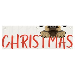 German Wirehaired Pointer T- Shirt German Wirehaired Pointer Merry Christmas T- Shirt (3) Banner And Sign 6  X 2  by ZUXUMI