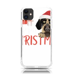 German Wirehaired Pointer T- Shirt German Wirehaired Pointer Merry Christmas T- Shirt (3) Iphone 11 Tpu Uv Print Case by ZUXUMI