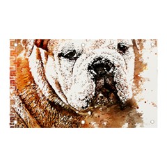 Bulldog T- Shirt English Bulldog Animal Wildlife Forest Nature Discovery Fauna T- Shirt Banner And Sign 5  X 3  by JamesGoode