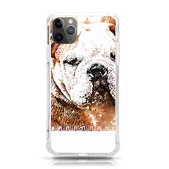 Bulldog T- Shirt English Bulldog Animal Wildlife Forest Nature Discovery Fauna T- Shirt Iphone 11 Pro Max 6 5 Inch Tpu Uv Print Case by JamesGoode