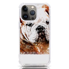 Bulldog T- Shirt English Bulldog Animal Wildlife Forest Nature Discovery Fauna T- Shirt Iphone 13 Pro Tpu Uv Print Case by JamesGoode