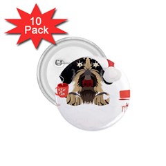 German Wirehaired Pointer T- Shirt German Wirehaired Pointer Merry Christmas T- Shirt (6) 1 75  Buttons (10 Pack)