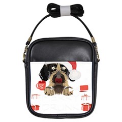 German Wirehaired Pointer T- Shirt German Wirehaired Pointer Merry Christmas T- Shirt (6) Girls Sling Bag by ZUXUMI