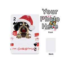 German Wirehaired Pointer T- Shirt German Wirehaired Pointer Merry Christmas T- Shirt (6) Playing Cards 54 Designs (mini) by ZUXUMI