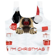 German Wirehaired Pointer T- Shirt German Wirehaired Pointer Merry Christmas T- Shirt (6) Full Print Recycle Bag (xl) by ZUXUMI