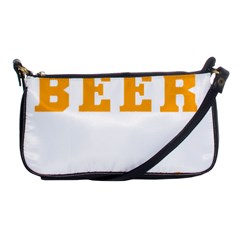 Bulldog T- Shirt I Just Want To Drink Beer And Hang With My Bulldog Dog T- Shirt Shoulder Clutch Bag by JamesGoode