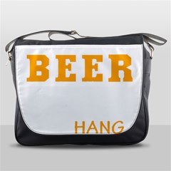 Bulldog T- Shirt I Just Want To Drink Beer And Hang With My Bulldog Dog T- Shirt Messenger Bag by JamesGoode