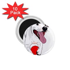 Bulldog T- Shirt Running Bulldog T- Shirt 1 75  Magnets (10 Pack)  by JamesGoode