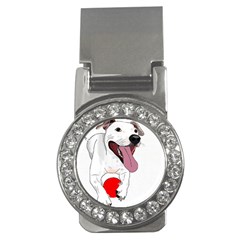 Bulldog T- Shirt Running Bulldog T- Shirt Money Clips (cz)  by JamesGoode